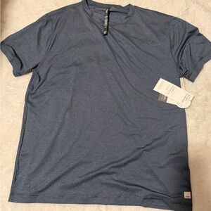 Vuori Men's Heathered Navy Short Sleeve Tee